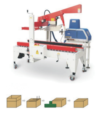 热熔机型折盖封箱机