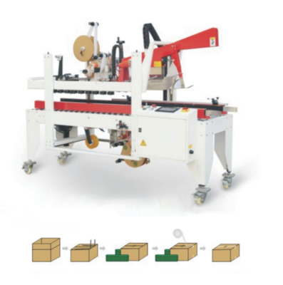 贴标型自动折盖封箱机